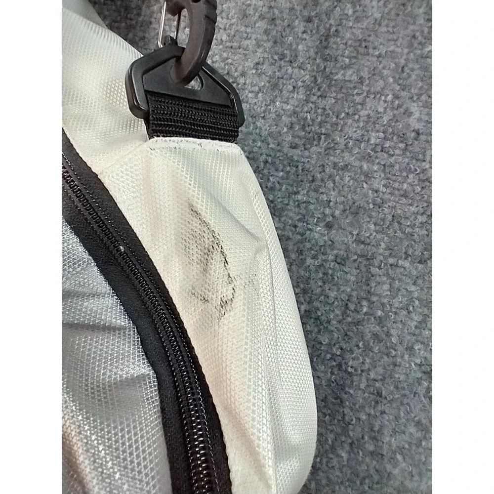 Adidas Barricade Tour Tennis Bag Large Silver Black 3-Stripe Racket Bag
